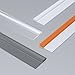 Door Bottom Seal Strip 200cm TPE Material for Gaps Windproof Draft Stopper, Easy Install No Tools Needed for Door(Transparent)