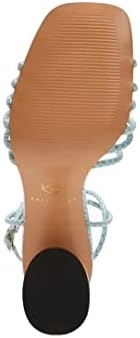 Katy Perry Women's The Timmer Knotted Sandal Heeled, Tranquil Blue, 11 | Image 3
