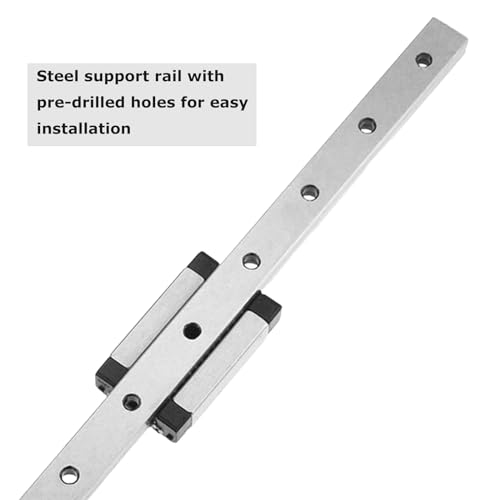 KGTCN MGN12H 350mm Mini Lagerstahl Linearführung Linearschiene Linearführungsschiene mit 1 Stück Hohe Präzision MGN12H Lager Gleitblock, für DIY 3D-Drucker und CNC-Maschine – Bild 6