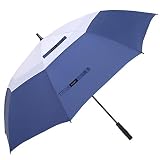 Doubwell golf umbrella large size 68 inches air vent double canopy windproof automatic straight rain
