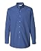 Van Heusen Long Sleeve Blended Pinpoint Oxford Shirt (V0067) -English Blue -XL