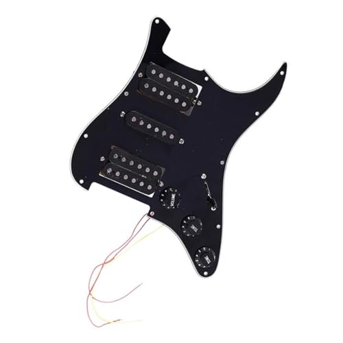 ロード済み配線済みエレキギターピックガード 11 穴 HSH ピックアップ配線済み絶妙なギター部品 ギターピックガードピックアップ交換部品