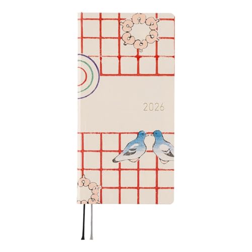 Amazon.co.jp: ほぼ日手帳 2026 weeks 芸艸堂/美術海（あおい鳩） 4月