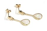 9ct Gold Opal Teardrop earrings