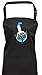 Grembiule da cucina, Wanna Cook? Provetta Test Tube, Cotone, nero, 72 cm x 86 cm