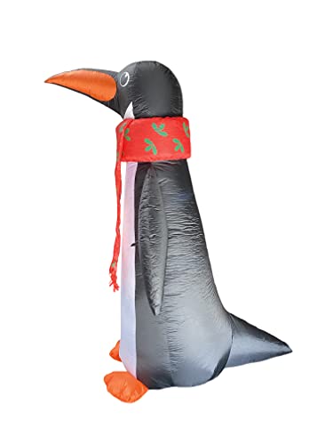 8 Foot Christmas Inflatable Penguin Yard Garden Decoration Lights Decor Outdoor Indoor Holiday Decorations, Blow Up Lighted Yard Decor, Lawn Inflatables Home Family Outside #TOP3