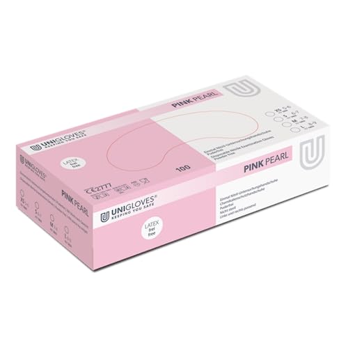 Unigloves PINK PEARL Nitrilhandschuhe gants de protection jetables roses