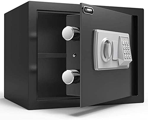 Coffre-fort de sécurité numérique 35x25x25 cm noir avec clavier manuel pour maison et bureau
