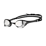 ARENA Cobra Ultra Swipe Mirror Unisex Adult Racing Swimming Goggles, Swimming Pool Goggles with Curved Mirror Lenses, Anti-Fog, UV Protection, 5 Interchangeable Nose Bridges