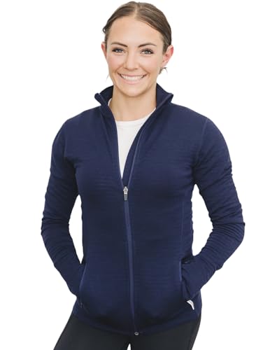 Woolino Merino Wool Fleece Jacket for Women - Year Round Fleece Jacket Full Zip - Zippered Pockets Lightweight Fleece Jacket4