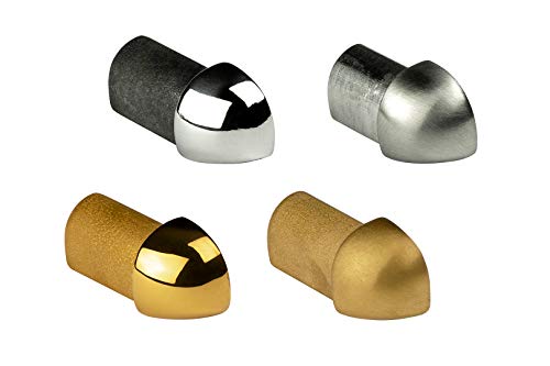 Pièce d'angle | Profilé en quart de cercle | Acier inoxydable | HEXIM | 12mm | HEX501 SP