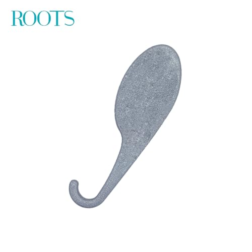 Image of ROOTS Zero Tangle Grey Hair Brush | Brush with Hook for Hanging in Shower | Damage-Free Detangling on Sensitive /Wet /Dry Hair | For Men & Women | Length - 9 Inch, Model No - RZTU-SG