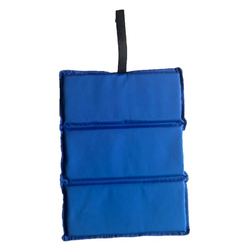 YACOTOERI 折りたたみ座布団 厚手 2.0cm 軽量 低反発 キャンプクッション スポーツ観戦 釣りをする 公園 運動会 夏は断熱、冬は防湿 大人/子供用 (青)