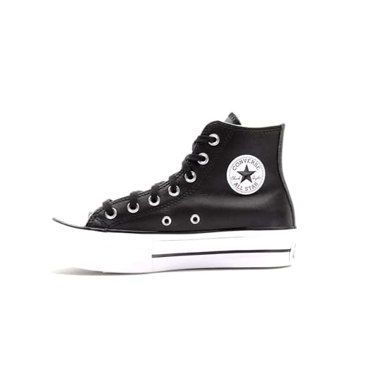 Zapatillas Converse: Icono de Estilo y Versatilidad 10 Converse Chuck Taylor All Star Lift Negro Blanco Mujer 561675C001