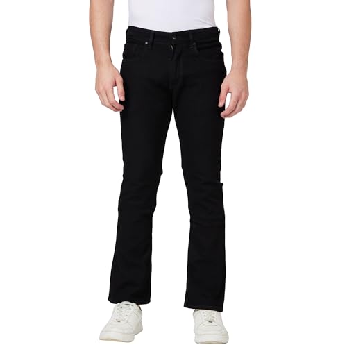 Image of Spykar Men's Rafter Boot Cut Mid-Rise Casual Jeans