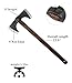 WICING Splitting Axe, 23.6 Inch Double Bit Axe, Beech Handle with Leather Sheath, for Chopping, Splitting Wood or Axe Throwing