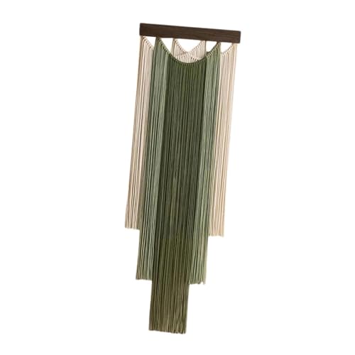 Décoration murale en macramé vert : un tissage artisanal chic - 8