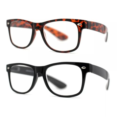Classic Hipster Horn Rim Reading Glasses
