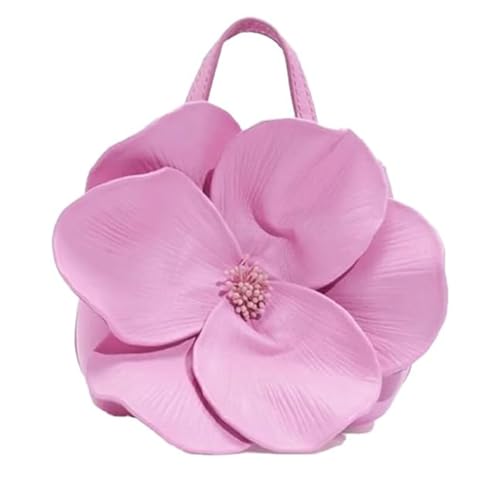 BBTISG Women's Floral Clutch Bag, Creative Flower Handbag Women's Floral Clutch Bag for Party Wedding Bridal Purses (Pink)