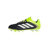 adidas COPA Pure III Club Firm Multi Ground Football Boots Kids, Core Black/Cloud White/Lucid Lemon, 2 UK Child
