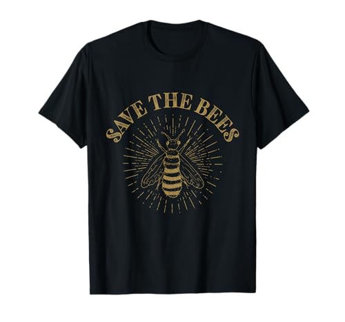 Retro Save the Bees Apiary Bee Beekeeper Earth Day T-Shirt