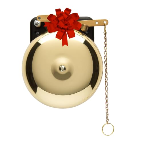 Bevin Bells Brass Trip Gong | Traditional Prize Fighter 6' Boxing Bell | Loud & Made of Steel...