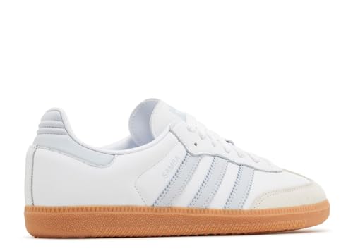 Adidas Samba OG Womens Shoe, White Halo Blue Gum, Size 11.53