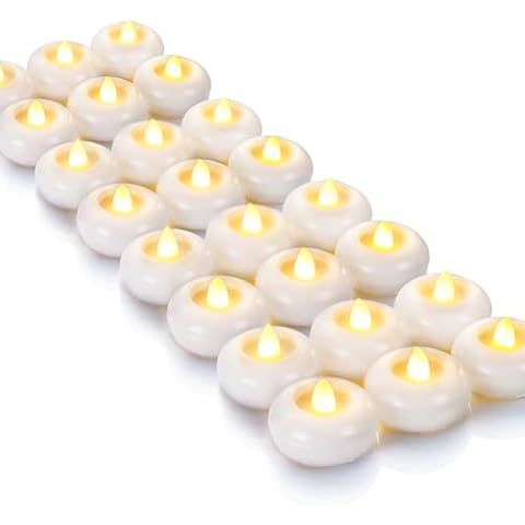 Homemory 24Pack Flameless Floating Candles Cover