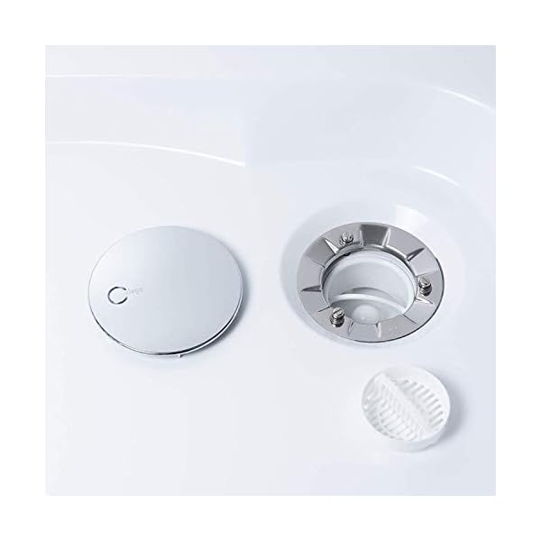 Trapflex Set - Ablaufgarnitur Viega Tempoplex 6963 + Haarsieb + Gleitmittel | Chrom Abdeckung | Hohe Ablaufleistung – Bild 7