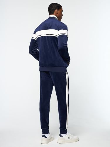 Sergio Tacchini Damarindo Velour Track Jacket- Maritime Blue3