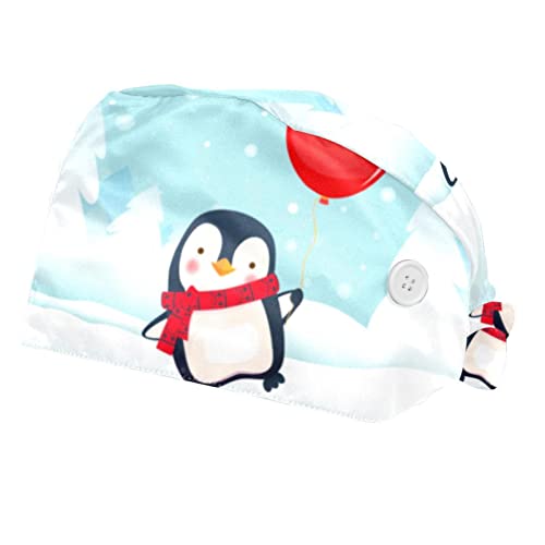 Chapeau bouffant manchot avec bandeau anti-transpiration pour le travail en lot de 2