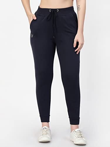 Image of UZARUS Women's Cotton Regular Fit Joggers Track Pants with 3 Pockets