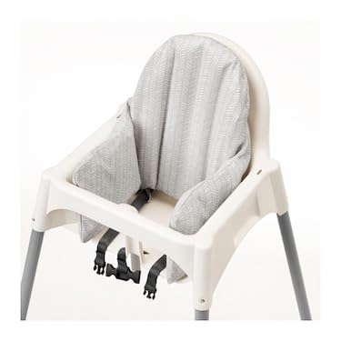 High Chair Seat Covers Compatible for IKEA Antilop Highchair,Forest Pattern Foldable Baby Highchair Cover for Antilop Child Chair (Gray Cushion)