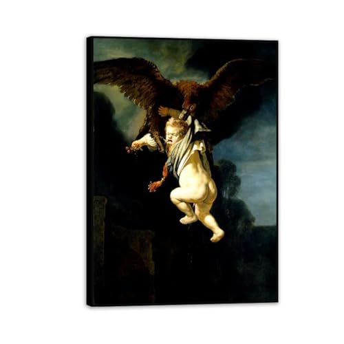 Tableau d'Art Baroque Rembrandt Idéal pour une Décoration de Bureau à Domicile Élégante