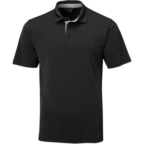 TGW Men's Collar Trim Solid Golf Polo Shirt for Golfing