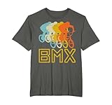 bmx bike retro 80s racing bicycle cycling biking biker gift maglietta