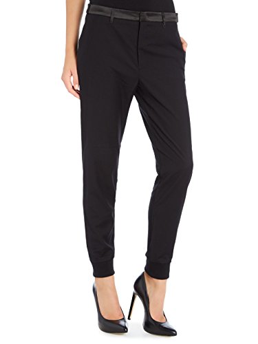 Pantalon Diesel P-Florance-A femme noir en coupe droite élégante