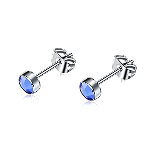 Pendientes de cristal de titanio G23 femeninos con diseño hipoalergénico anticaídas