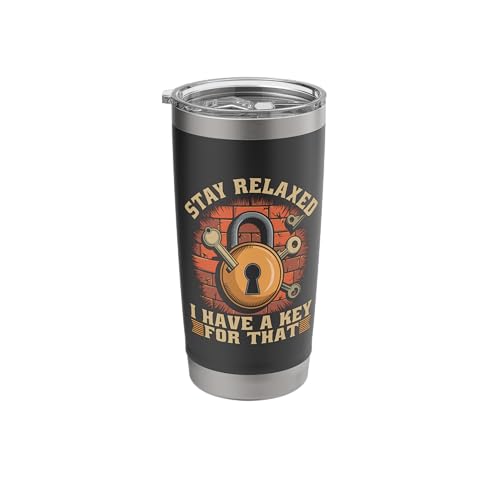 Locksmith Installer Lock Security - Key Cutter Locksmith Stainless Steel Insulated Tumbler