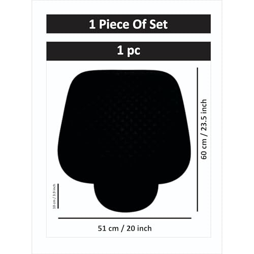 Image of AURAFRESH Car Seat Protector Cushions Cover, Airbag friendaly. (Black, 1PC Driver SEAT)