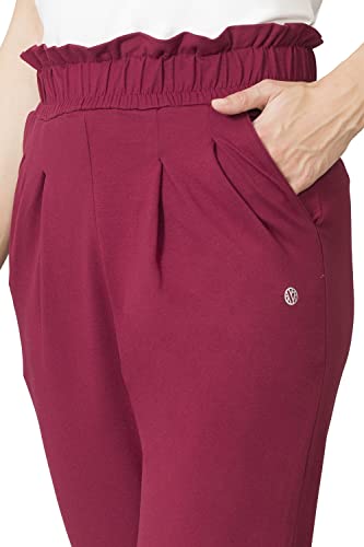 Image of Van Heusen Women High Rise Ruffle Regular Fit Pants