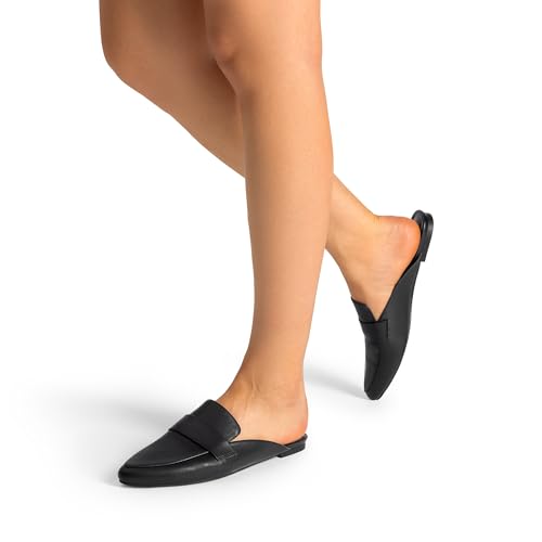 DREAM PAIRS DREAM PAIRS Women's Mules - Classic Comfort,Size 9,Black,DML212-1