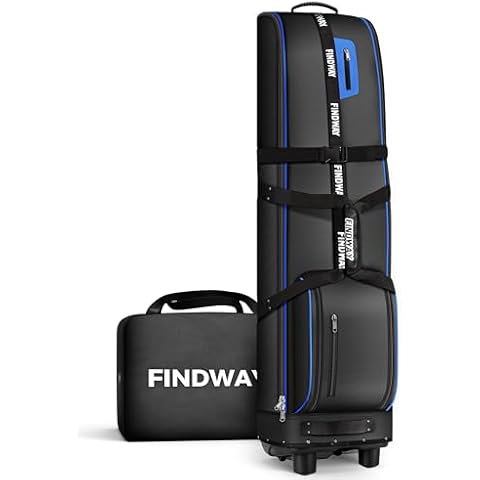 Findway Upgraded Golf Travel Bag with Wheels Cover
