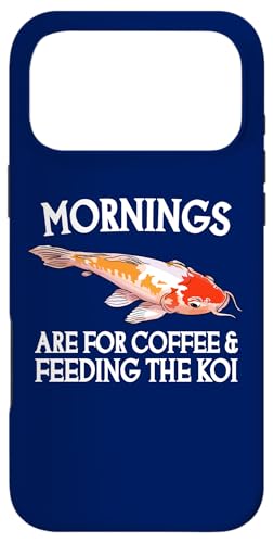 朝はコーヒーと鯉の餌やりに スマホケース iPhone 17 Pro Max 用