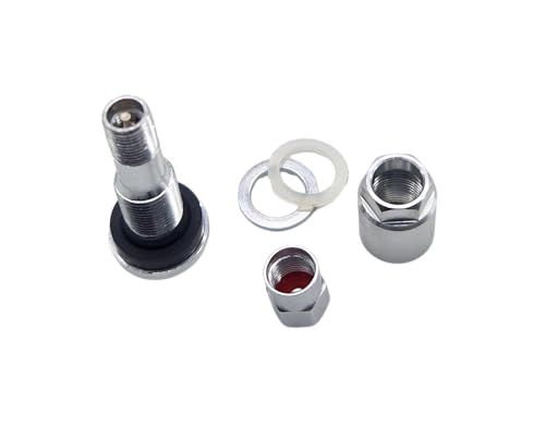 4 Stück 11,3mm Aluventile Aluminium Ventil Felgenventile Metall Ventil Silber Leicht