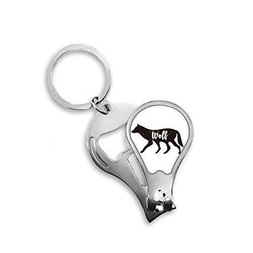 Coupe-ongles loup noir et blanc pour des pieds soignés au quotidien