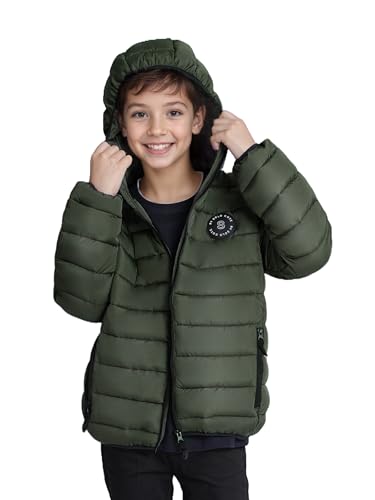solomate Boys Coats with Hood - Boys' Outerwear Fall Puffer Lightweight Jackets & Coats for Kids with Windproof Sleeve4
