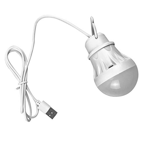 Preisvergleich Produktbild camellia® LED Birne 5V LED Birne USB Birne 3w (weiß)
