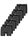 Champion 10er Pack Boxershorts Men Herren Unterhose Pant Boxer Unterwäsche , Farbe:Black Combo, Bekleidungsgröße:L