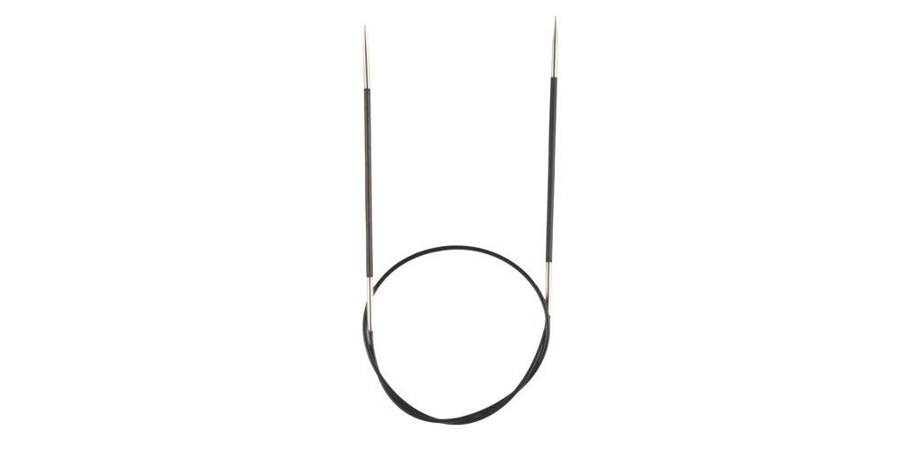 Amazon.co.jp: ニットプロ カーボンズ ケーブル固定輪針 長さ40cm 1号